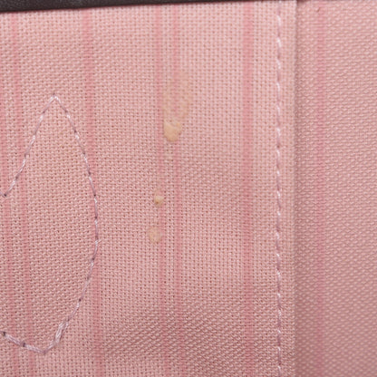 Louis Vuitton Damier Ebene Neo Neverfull MM Rose Ballerine 9 of 9