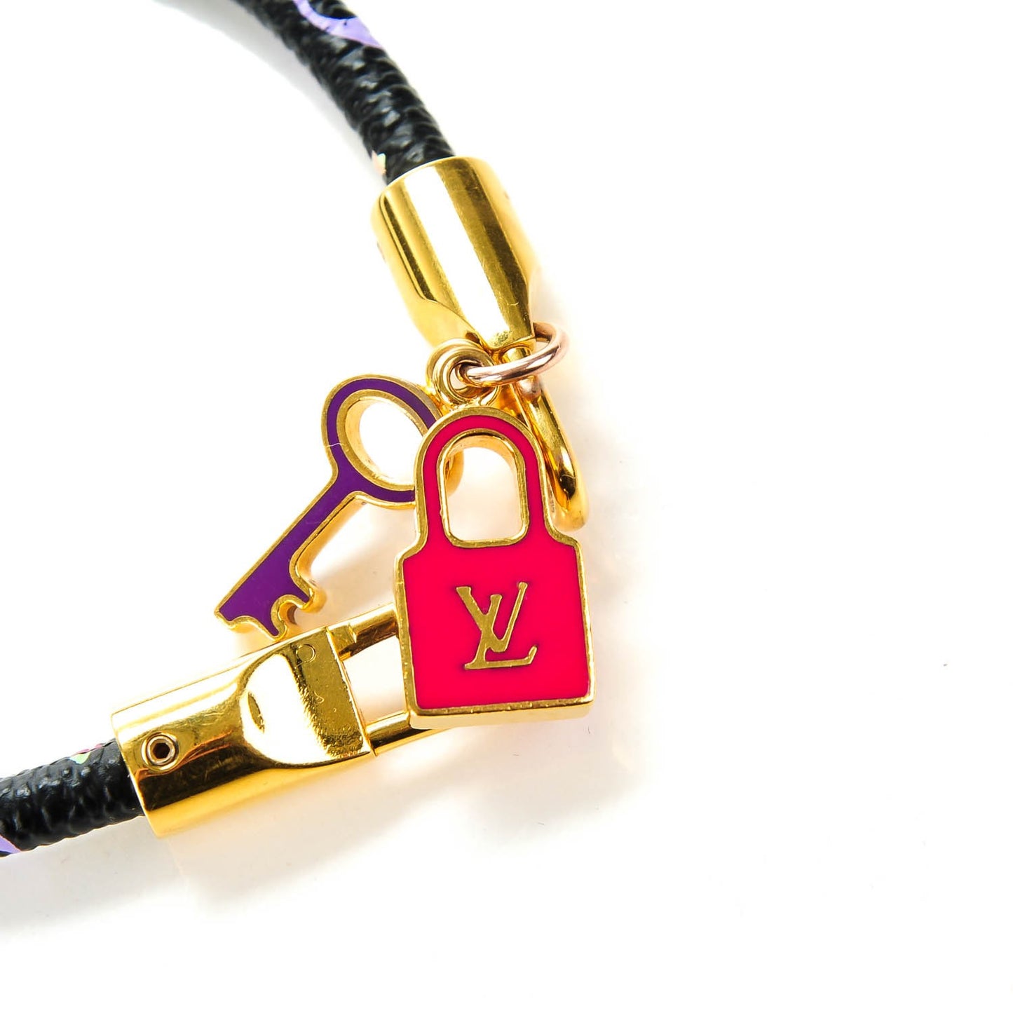 Monogram Multicolor Luck It Bracelet 19 Black