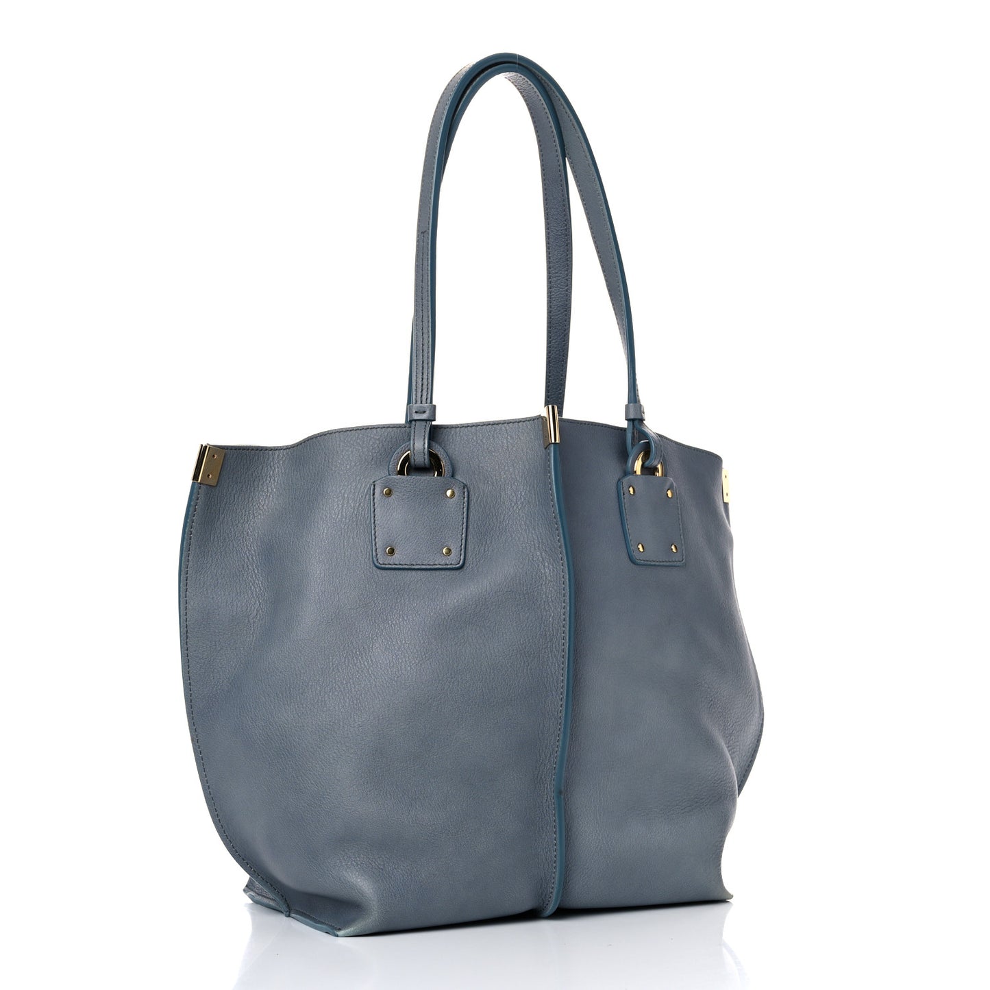 Smooth Calfskin Medium Vick Tote Cloudy Blue
