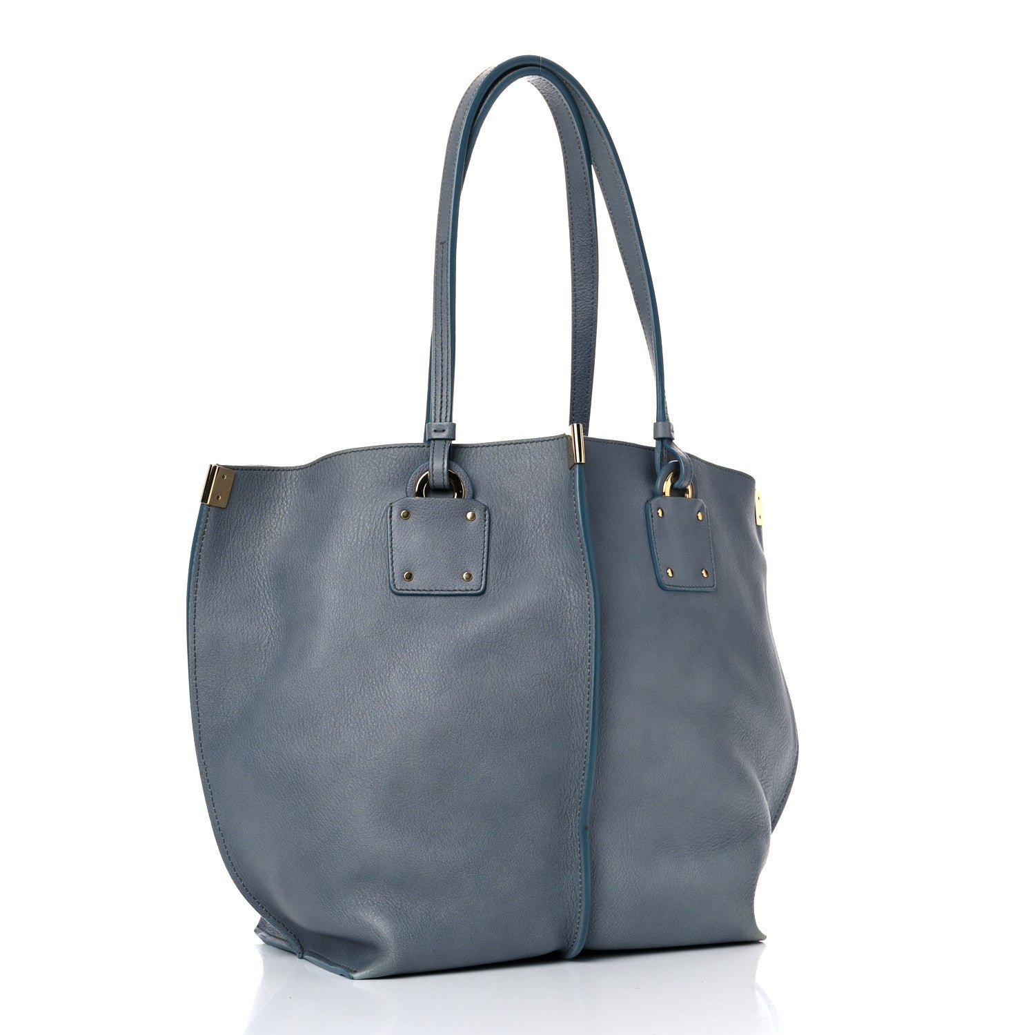 Chloe Smooth Calfskin Medium Vick Tote Cloudy Blue 4 of 12