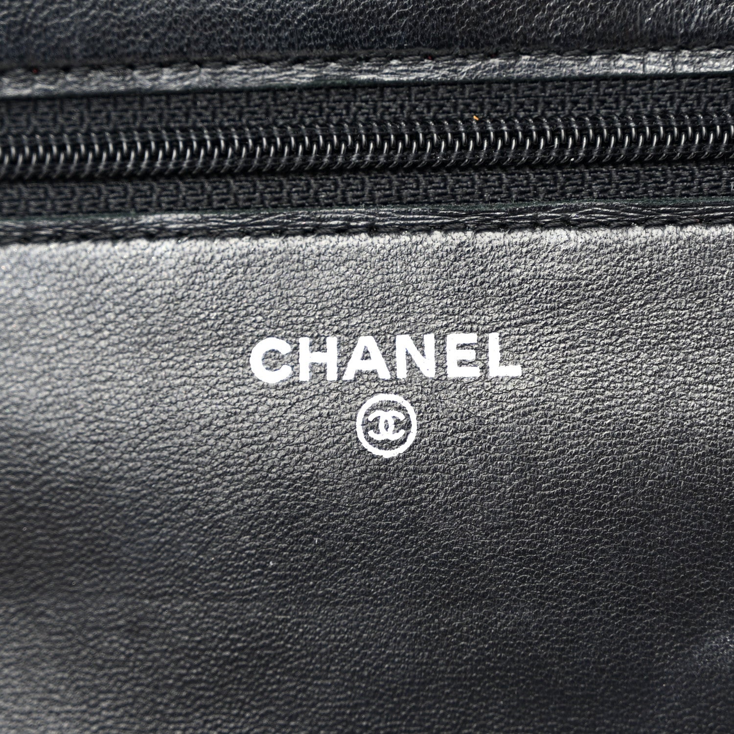 Chanel Lambskin Quilted Wallet On Chain WOC Black 6 of 12