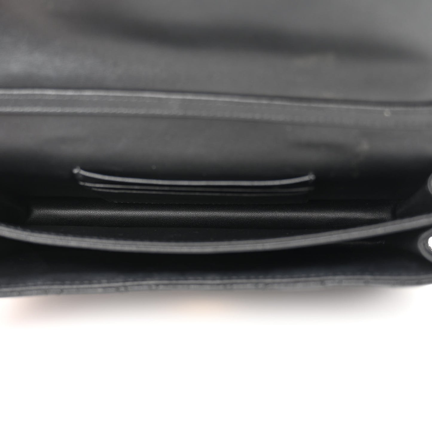 Lambskin Lady Dior Top Handle Clutch Black