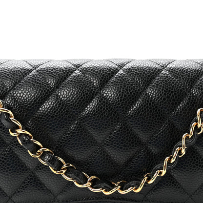 Chanel Caviar Quilted Medium Double Flap Black 8 of 10