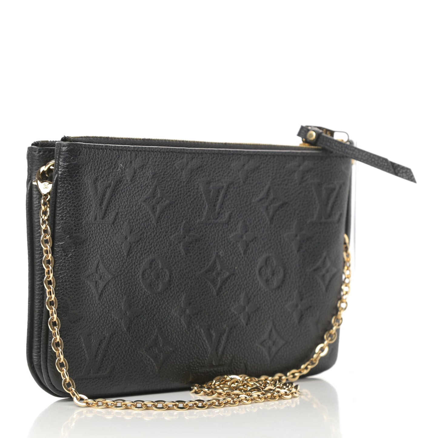 Empreinte Double Zip Pochette Black