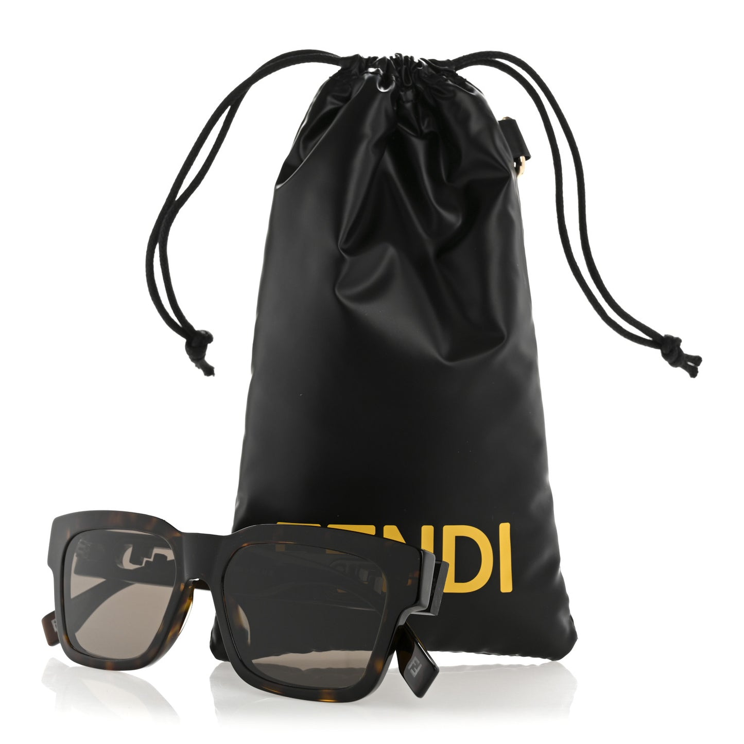 Acetate O'Lock Square Sunglasses FE401071 Tortoise