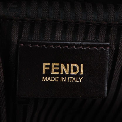 Fendi Vitello Elite Flamingo Regular 2Jours Tote Moro Marrone Nocciola 6 of 7