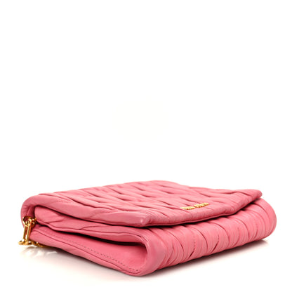 Miu Miu Nappa Matelasse Chain Crossbody Geranio 4 of 10