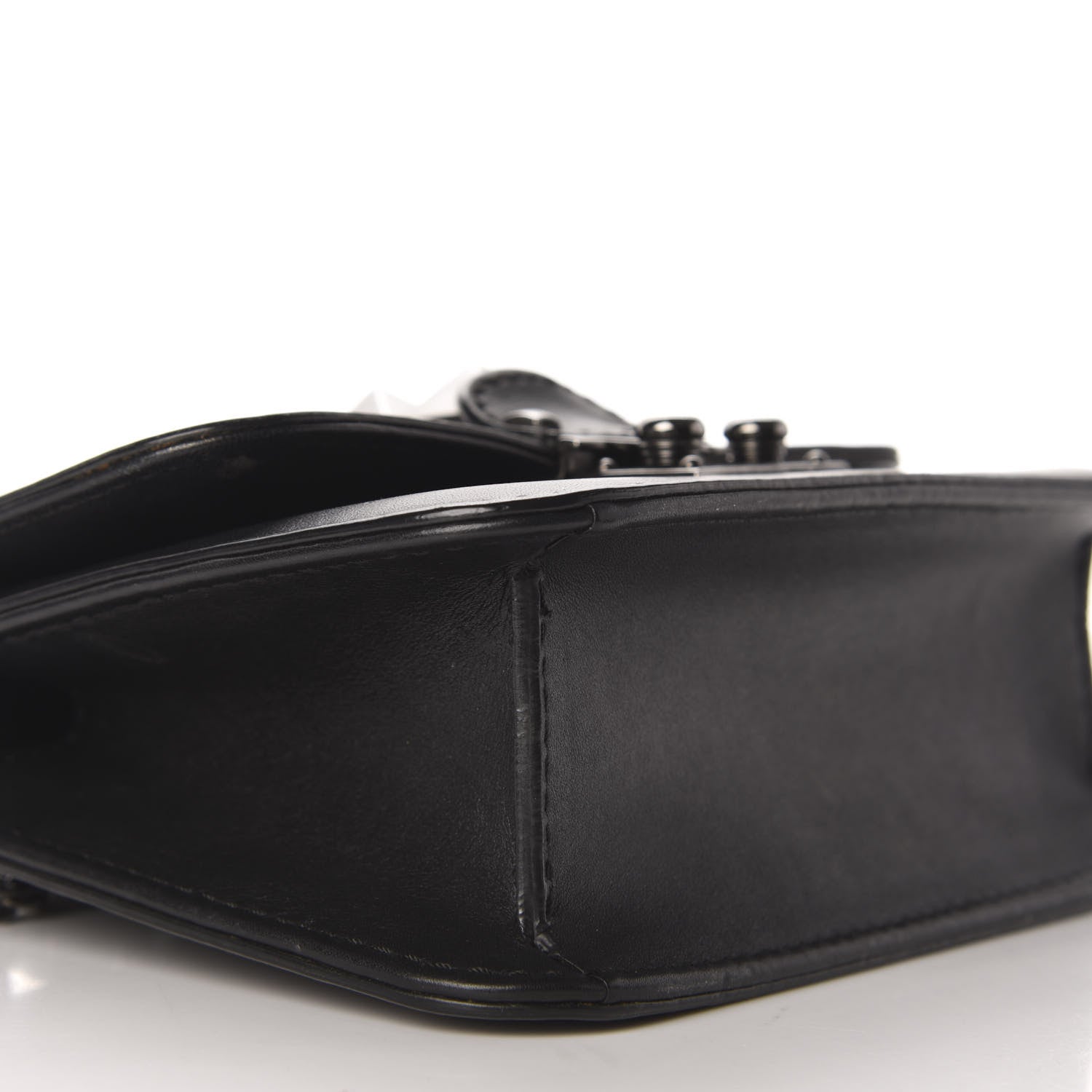 Valentino Garavani Vitello Mini Glam Lock Rockstud Flap Black 6 of 10