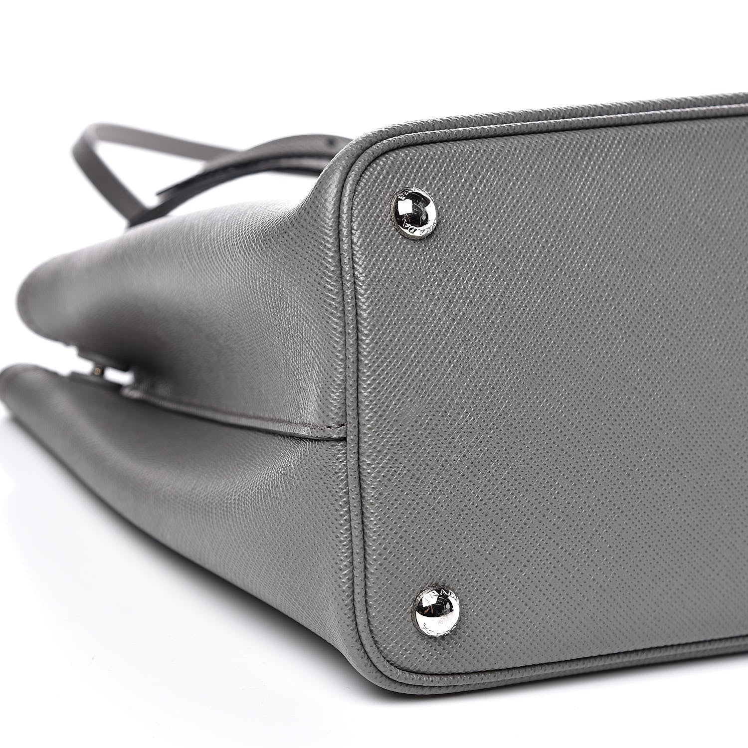 Prada Saffiano Cuir Medium Double Bag Marmo 8 of 9