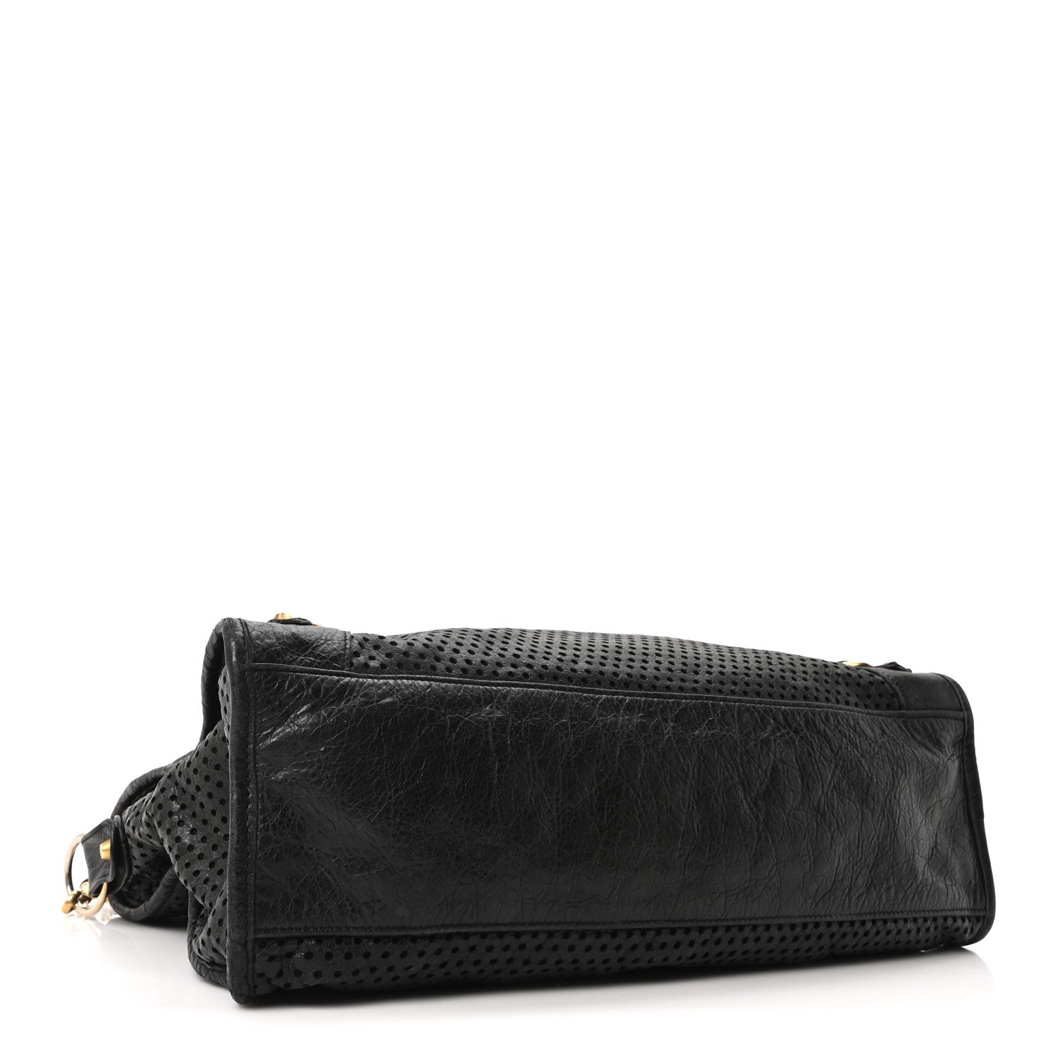 Balenciaga Agneau Laser Cut Cross Classic Gold Hardware City Black 5 of 12