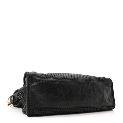 Balenciaga Agneau Laser Cut Cross Classic Gold Hardware City Black 5 of 12