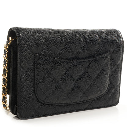 Chanel Caviar Wallet on Chain WOC Black 3 of 9