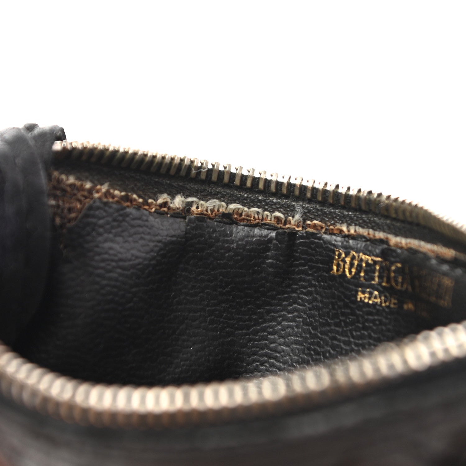 Bottega Veneta Nappa Intrecciato Zip Around Coin Purse Black 7 of 8
