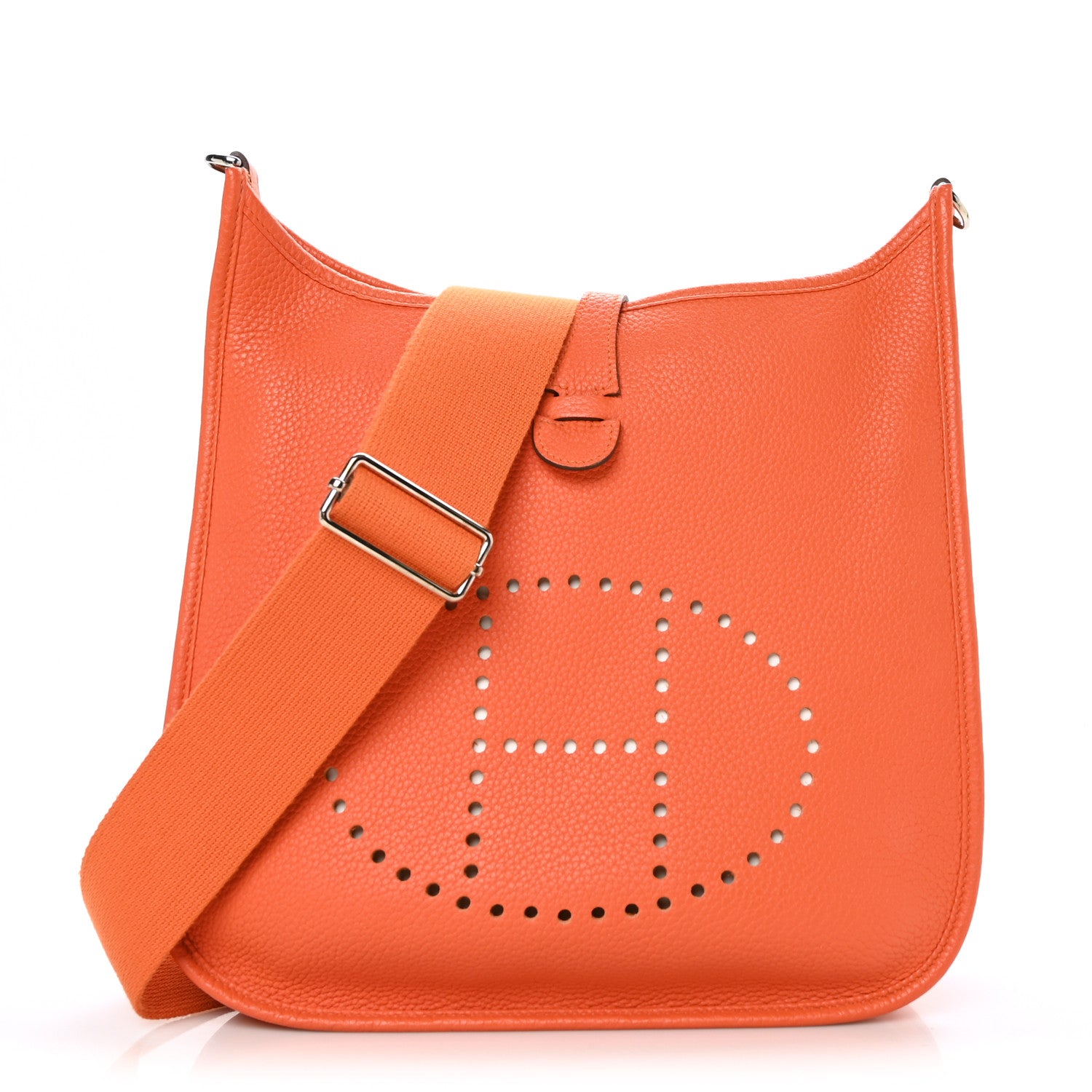 Hermes Taurillon Clemence Evelyne III PM Orange 1 of 9