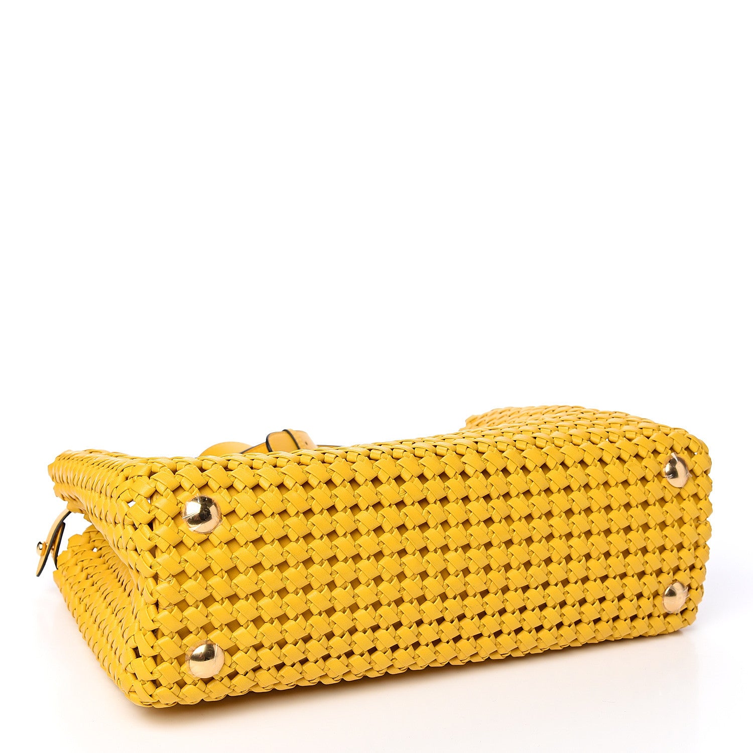 Fendi Nappa Matisse Intreccio Medium Peekaboo Iconic Satchel Mimosa 3 of 10