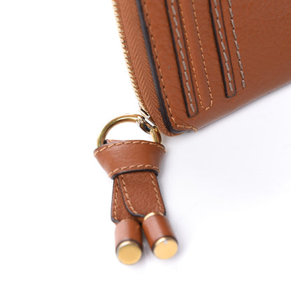 Chloe Grained Calfskin Marcie Long Zip Around Wallet Tan 12 of 12