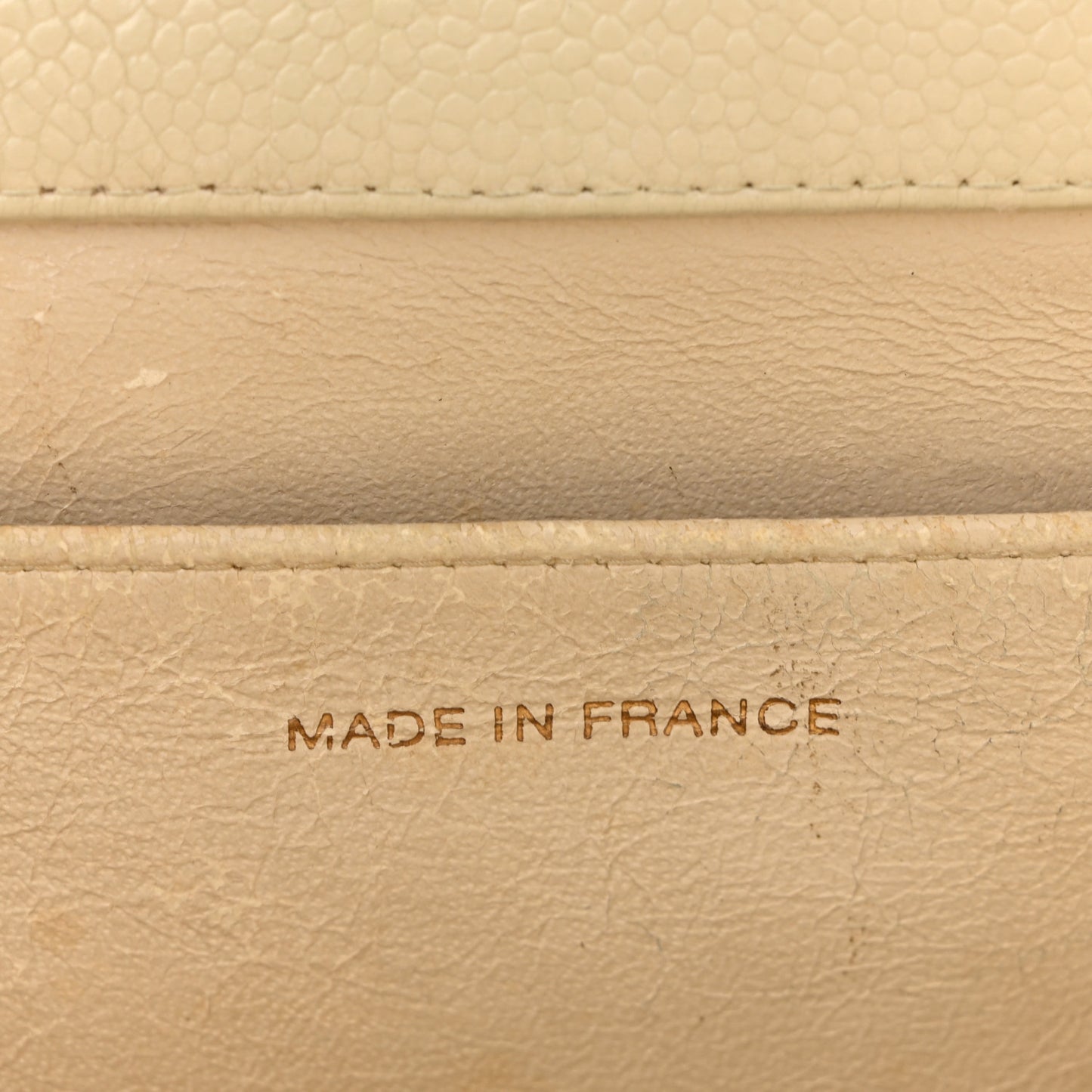 Caviar Quilted Timeless CC Shopping Tote White