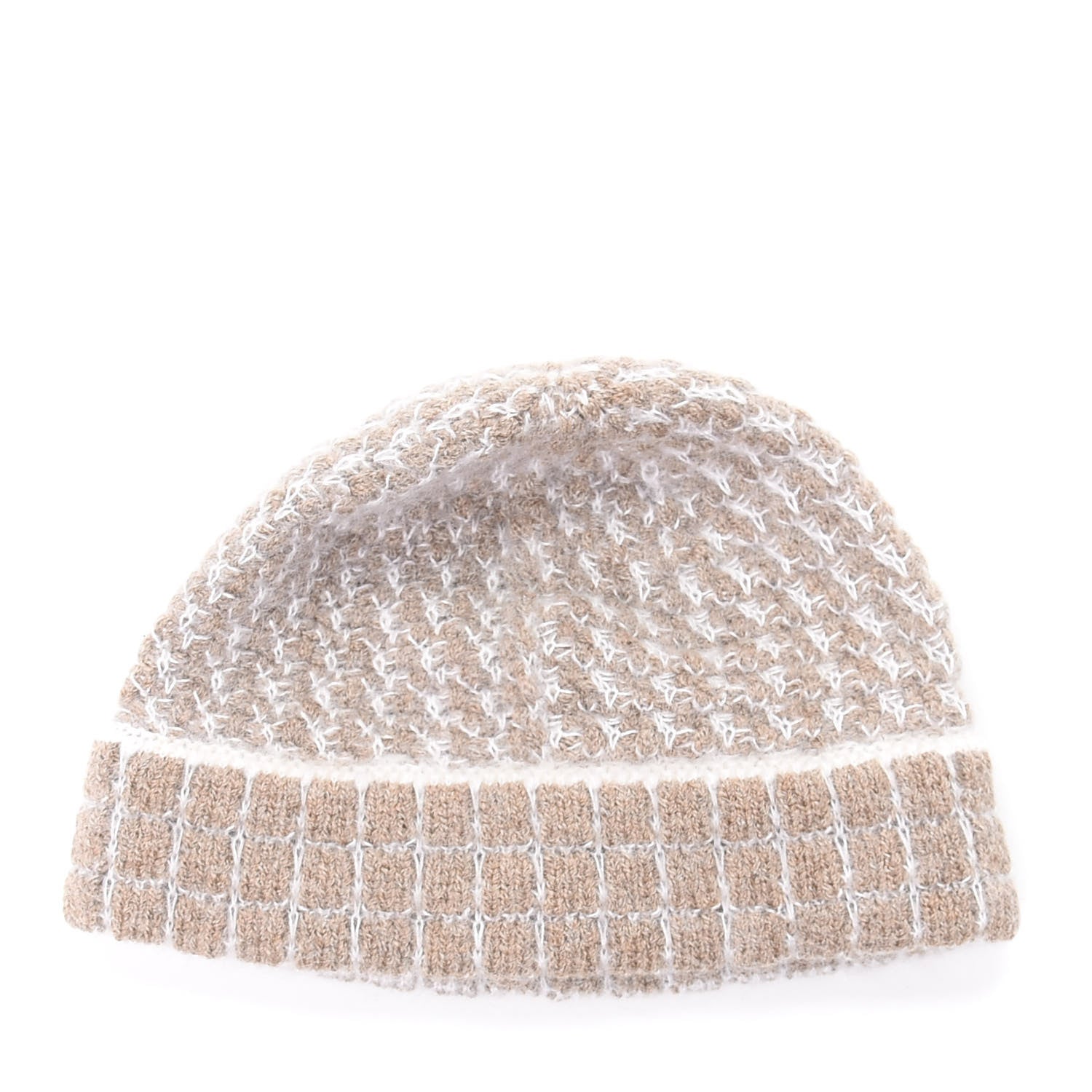 Louis Vuitton Wool Safety Pin Beanie Beige 3 of 6