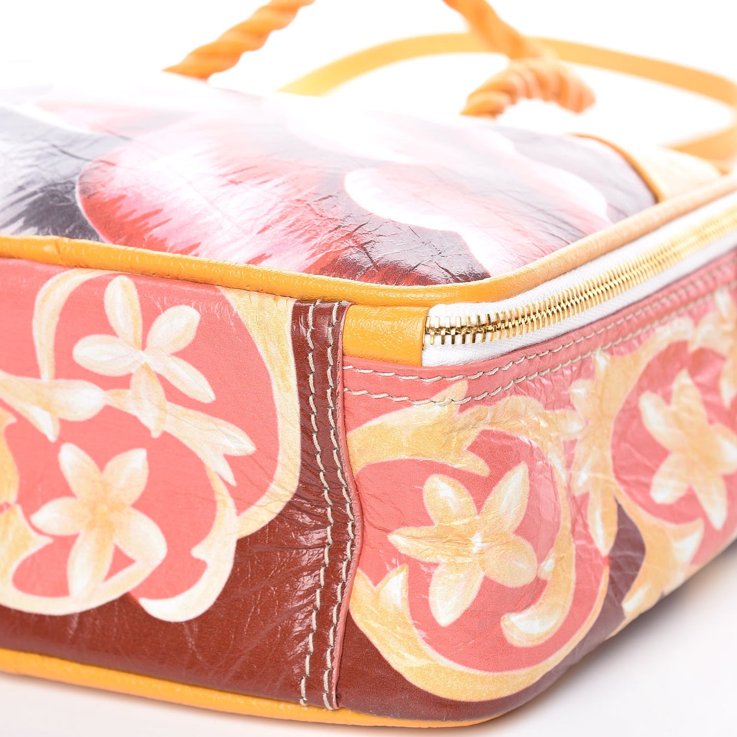 Agneau Floral Print Small Blanket Square Tote Multicolor