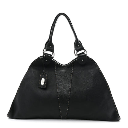 Fendi Calfskin Romano Selleria Diablo Large Shopper Black 1 of 10