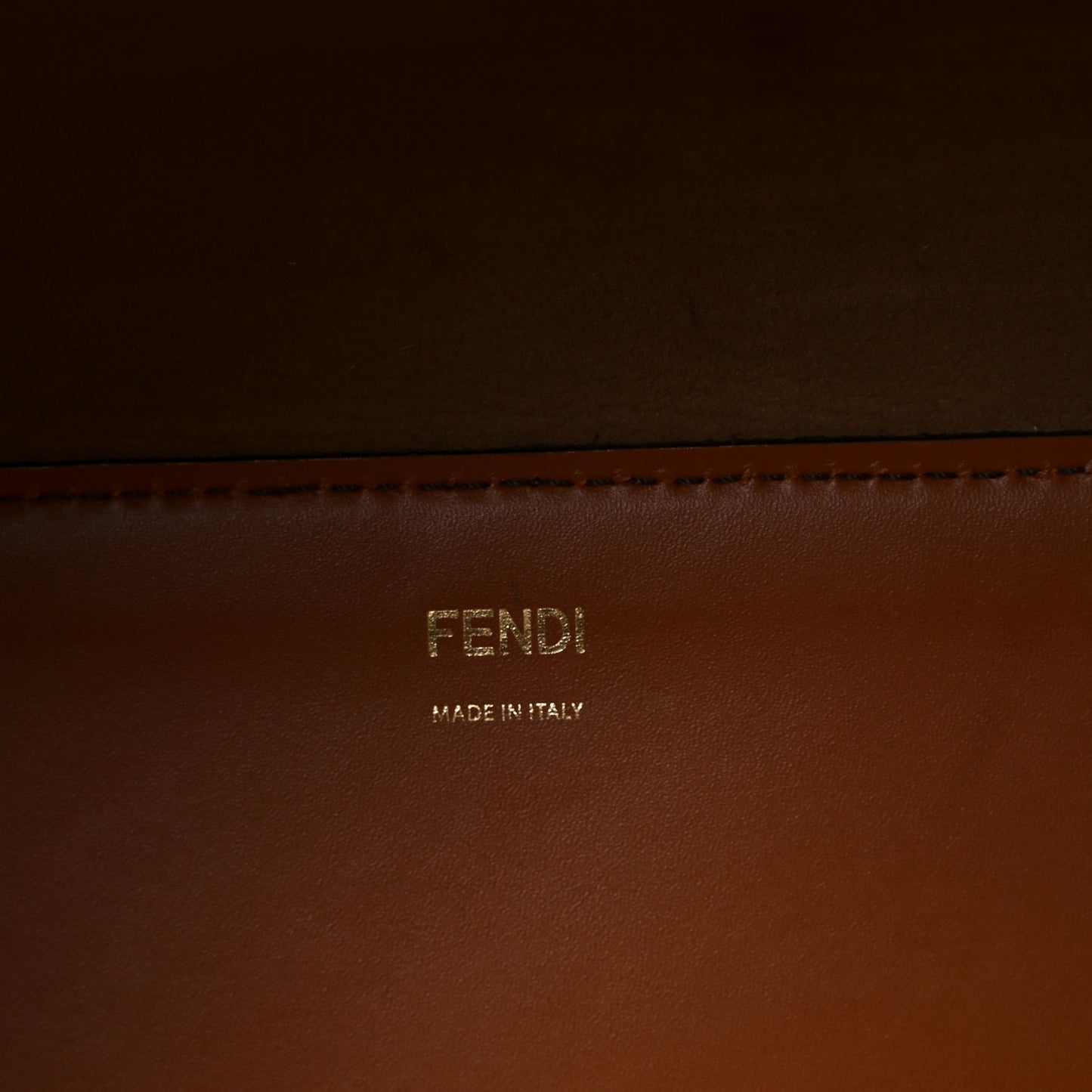 Vitello King Plexiglass Large Fendi Sunshine Shopper Tote Cuoio