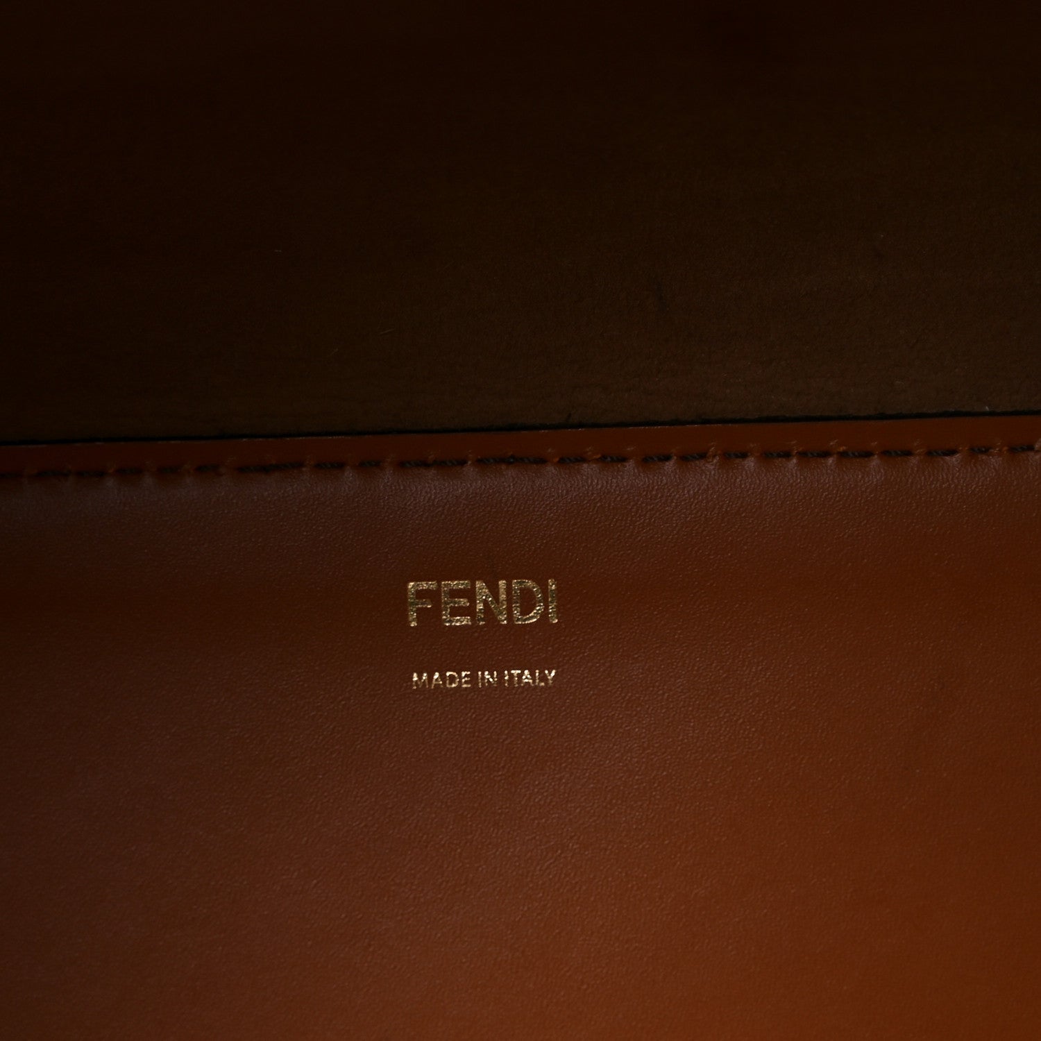 Fendi Vitello King Plexiglass Large Fendi Sunshine Shopper Tote Cuoio 6 of 9