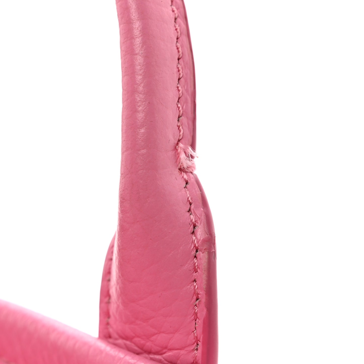 Grained Calfskin Mini The Tote Bag Candy Pink