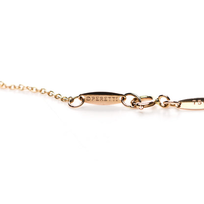 Tiffany 18K Rose Gold Diamond .03ct Elsa Peretti Diamonds by the Yard Pendant Necklace 6 of 7