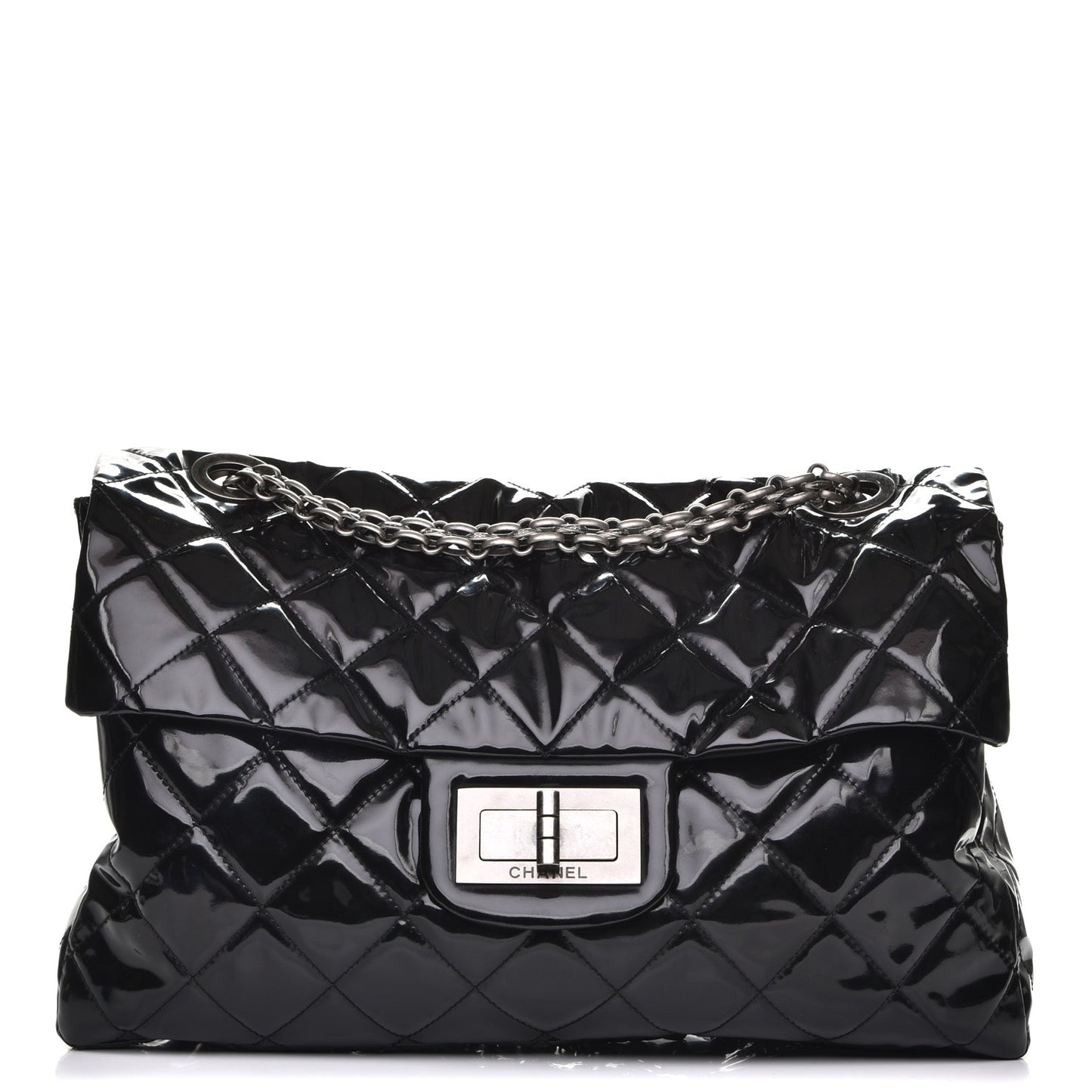 Vinyl Quilted XXL Reissue Flap Black
