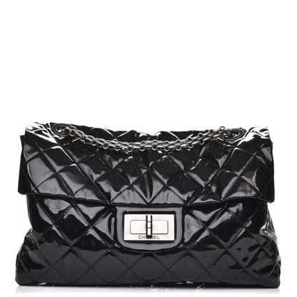 Chanel Vinyl Quilted XXL Reissue Flap Black 1 of 10