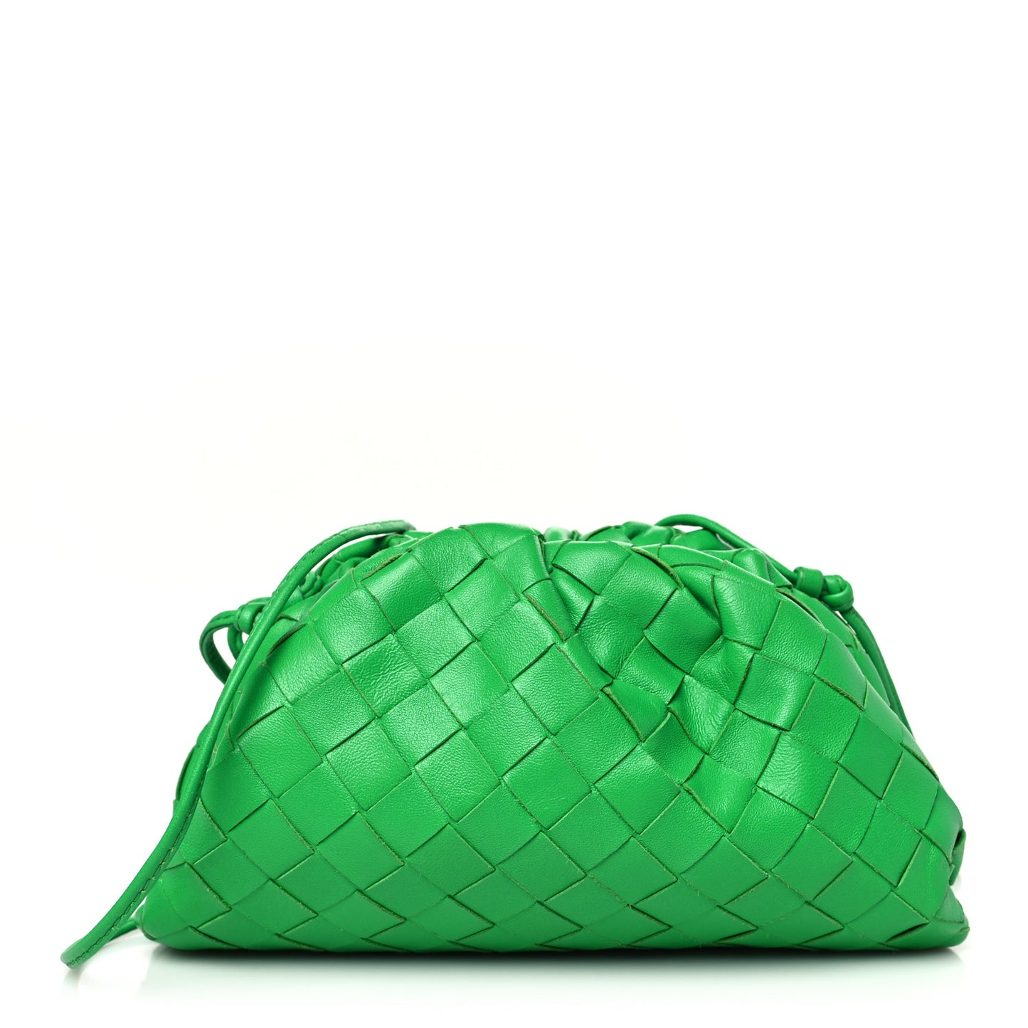 Nappa Intrecciato The Mini Pouch Clutch Parakeet