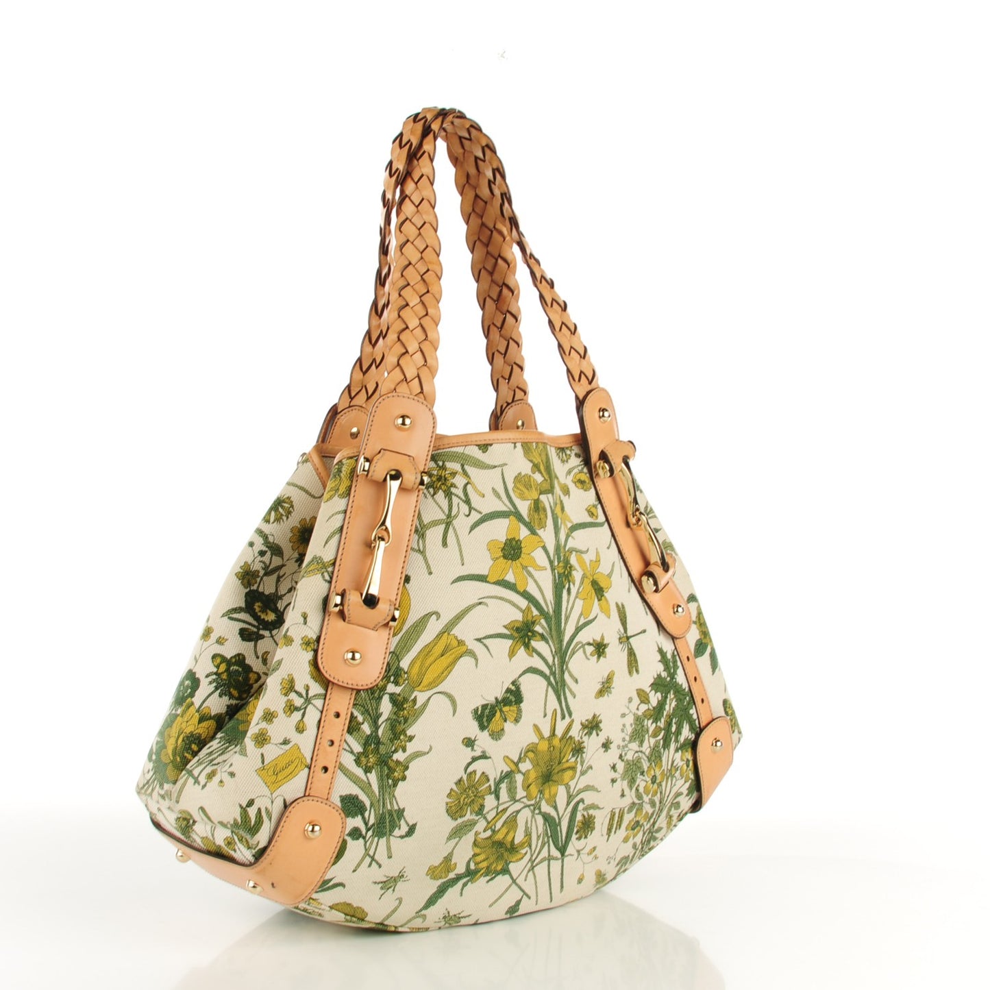 Canvas Floral Flora Pelham Shoulder Bag Beige