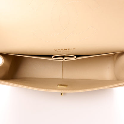 Chanel Caviar Quilted Jumbo Double Flap Beige 5 of 13