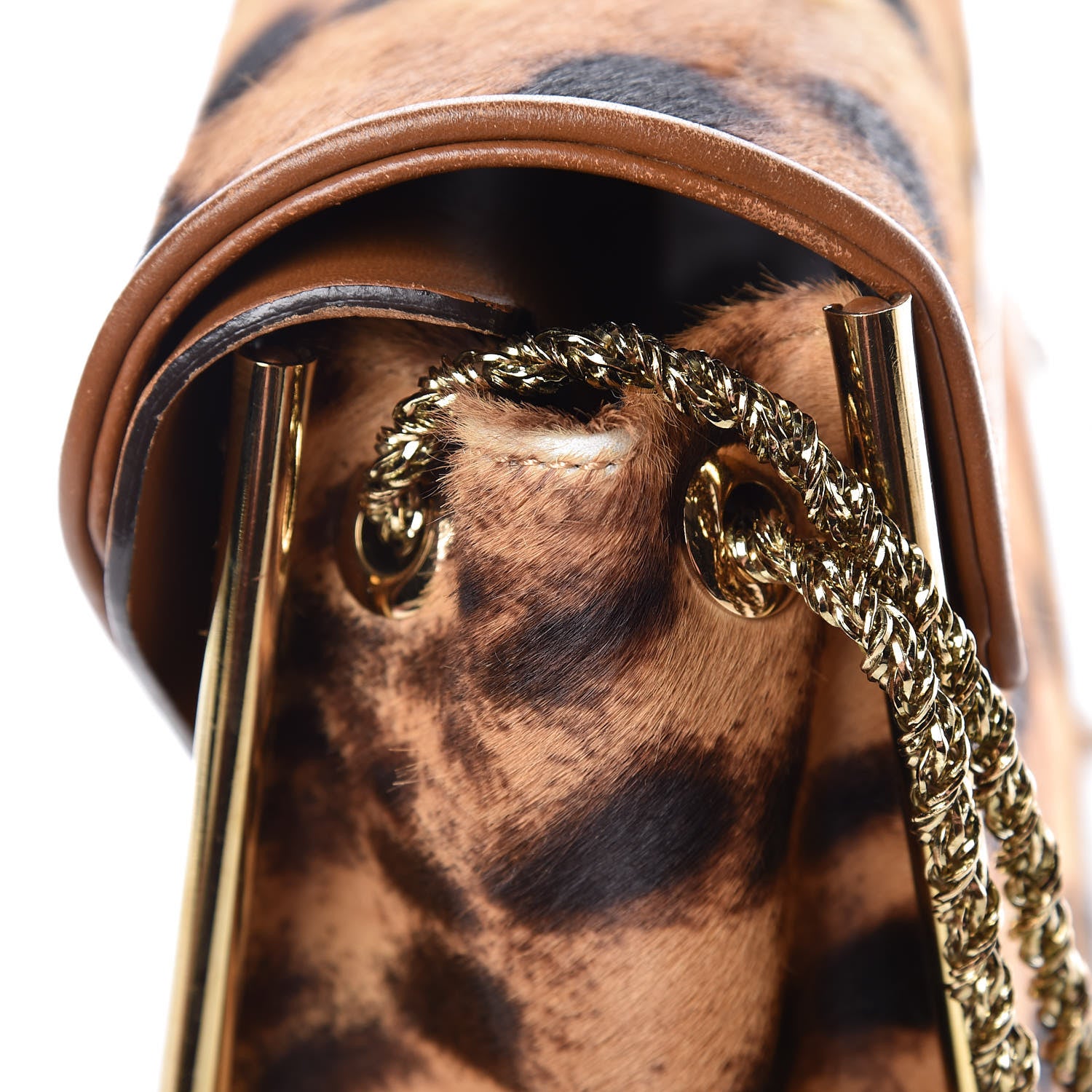 Chloe Calf Hair Leopard Print Medium Sally Flap Bag 13 of 14
