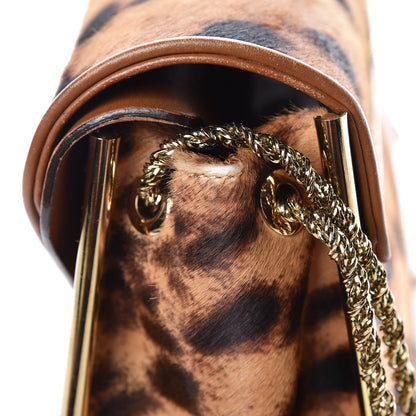 Chloe Calf Hair Leopard Print Medium Sally Flap Bag 13 of 14