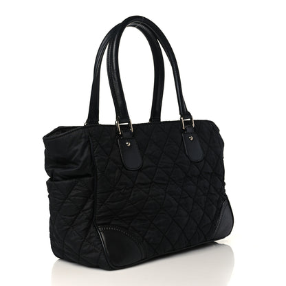 Chanel Nylon Calfskin Paris New York Tote Bag Black 3 of 10