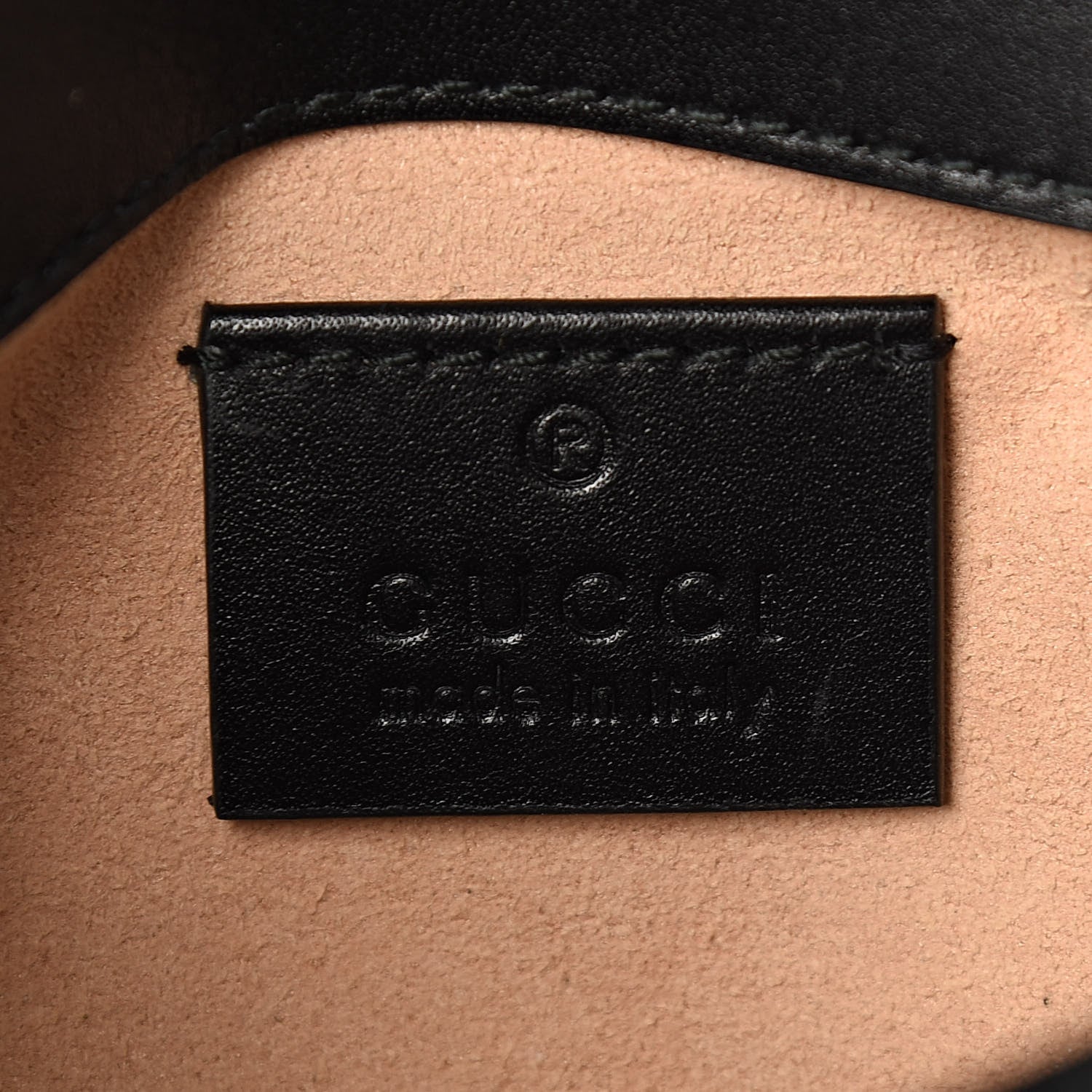 Gucci Calfskin Matelasse Super Mini GG Marmont Shoulder Bag Black 6 of 10