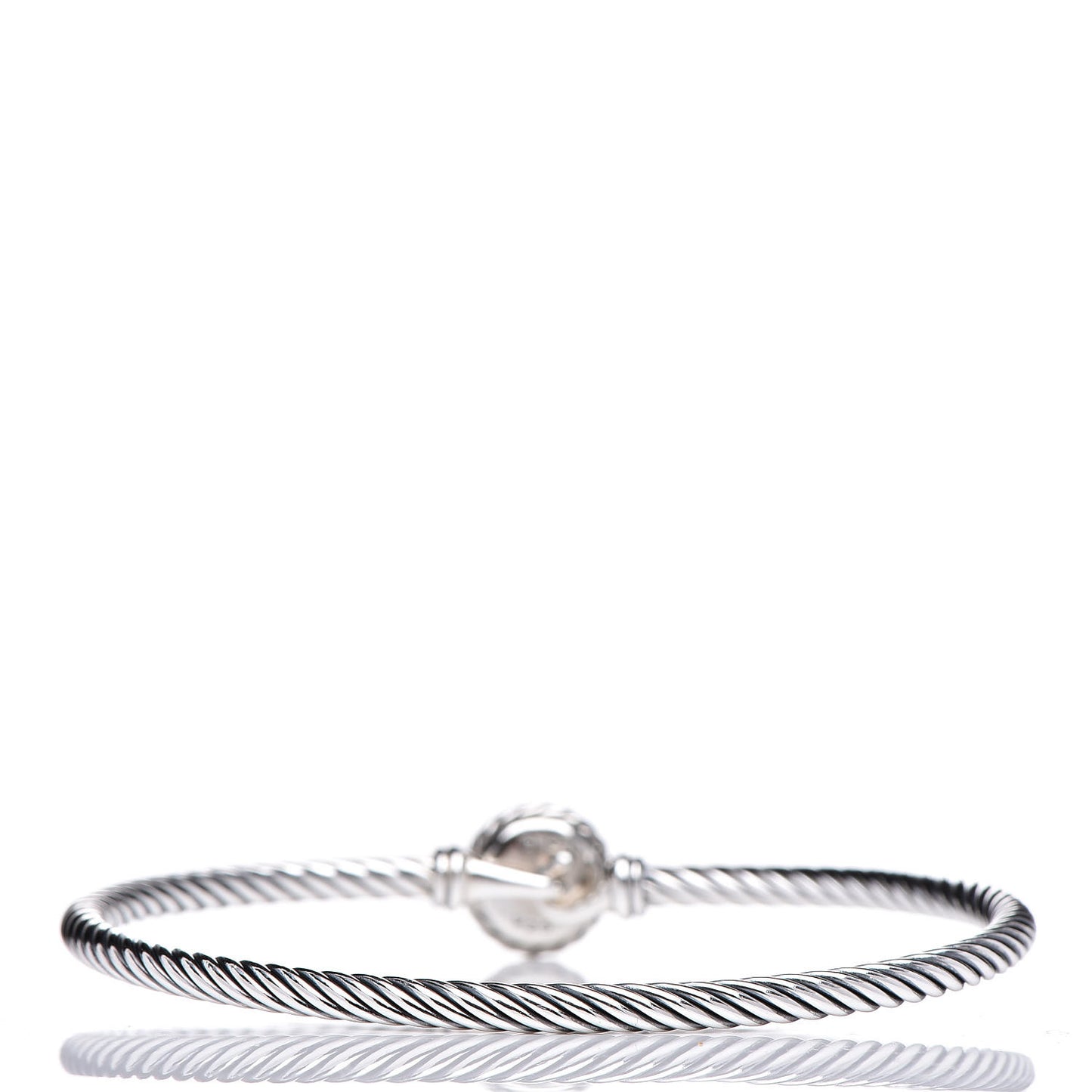 Sterling Silver Blue Topaz 3mm Chatelaine Bracelet