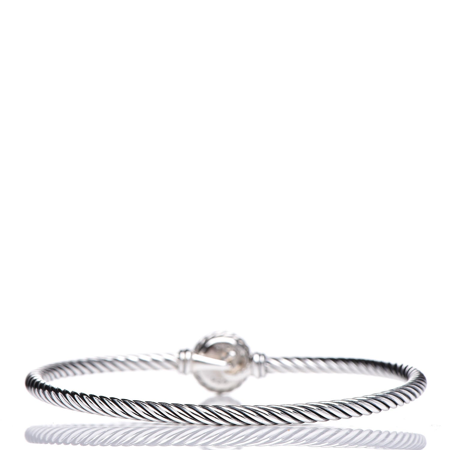 David Yurman Sterling Silver Blue Topaz 3mm Chatelaine Bracelet 3 of 4
