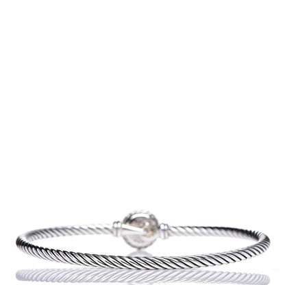 David Yurman Sterling Silver Blue Topaz 3mm Chatelaine Bracelet 3 of 4