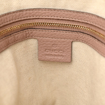 Gucci Pebbled Calfskin Medium Bree Shoulder Bag Pink 6 of 18