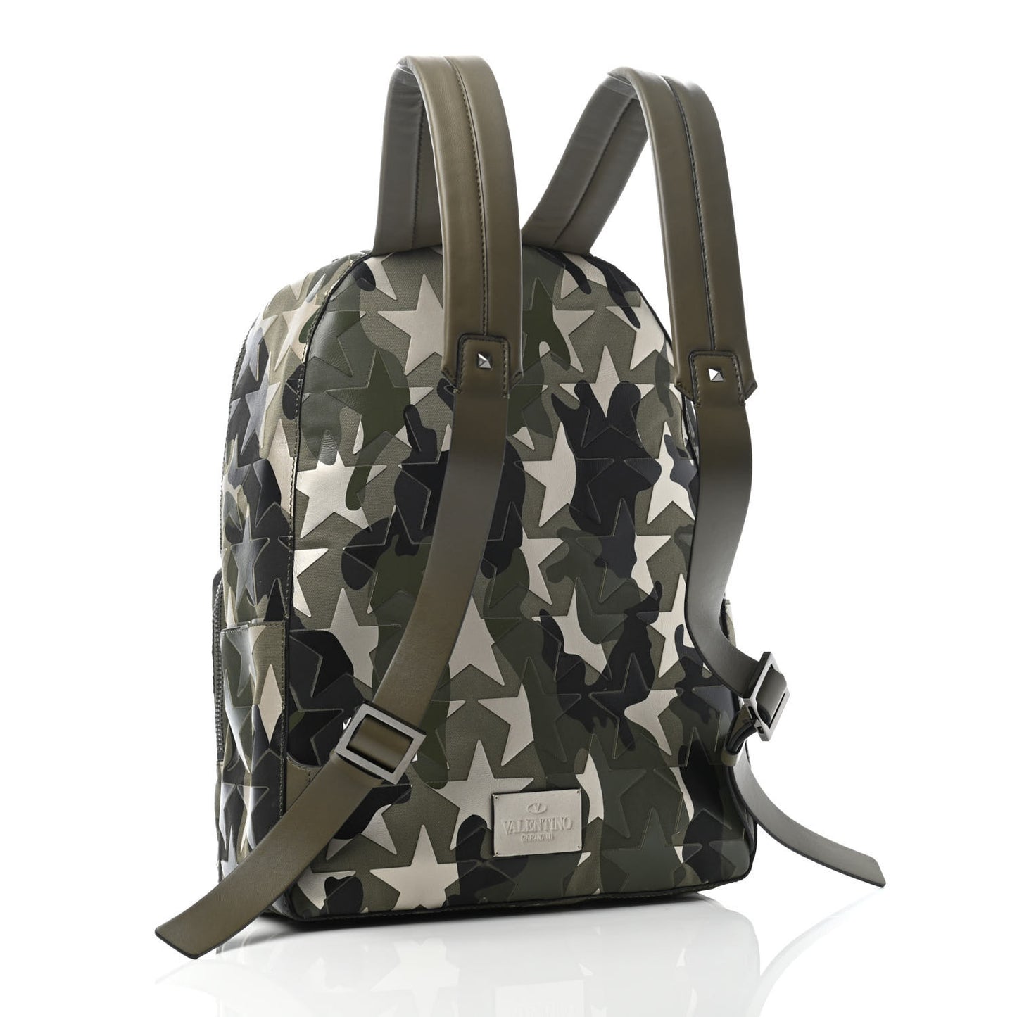 Nappa Canvas Camustars Backpack Army Green Platino
