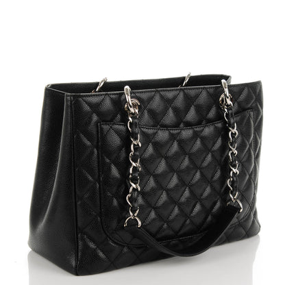 Chanel Caviar Quilted Grand Shopping Tote GST Black 3 of 7