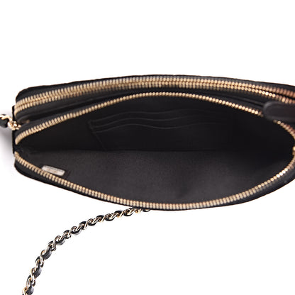 Chanel Velvet Pearl Small Clutch With Chain Black 7 of 13