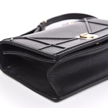 Christian Dior Grained Calfskin Small Diorama Flap Bag Black 8 of 11