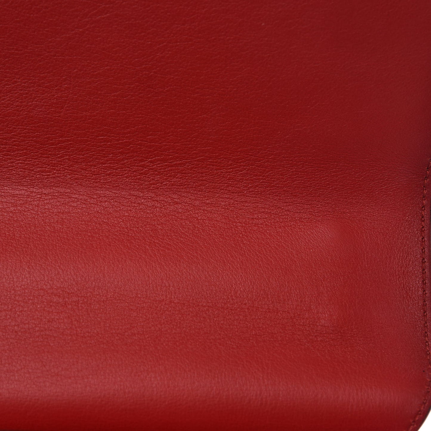 Moon Calfskin Bi-Color Medium Padlock Shoulder Bag New Rosette Hibiscus Red
