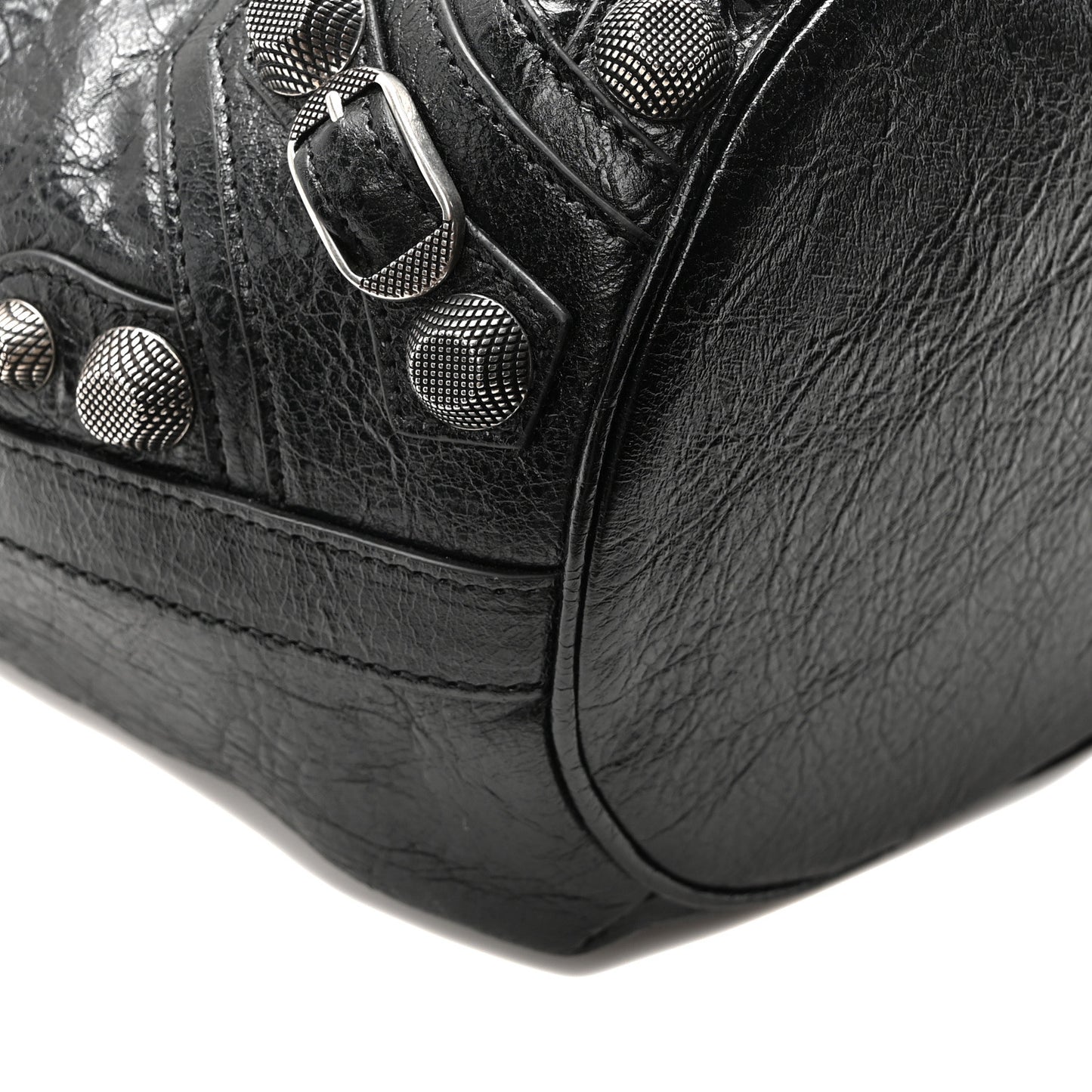 Agneau Arena Small Le Cagole Bucket Bag Black