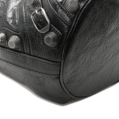 Balenciaga Agneau Arena Small Le Cagole Bucket Bag Black 9 of 10