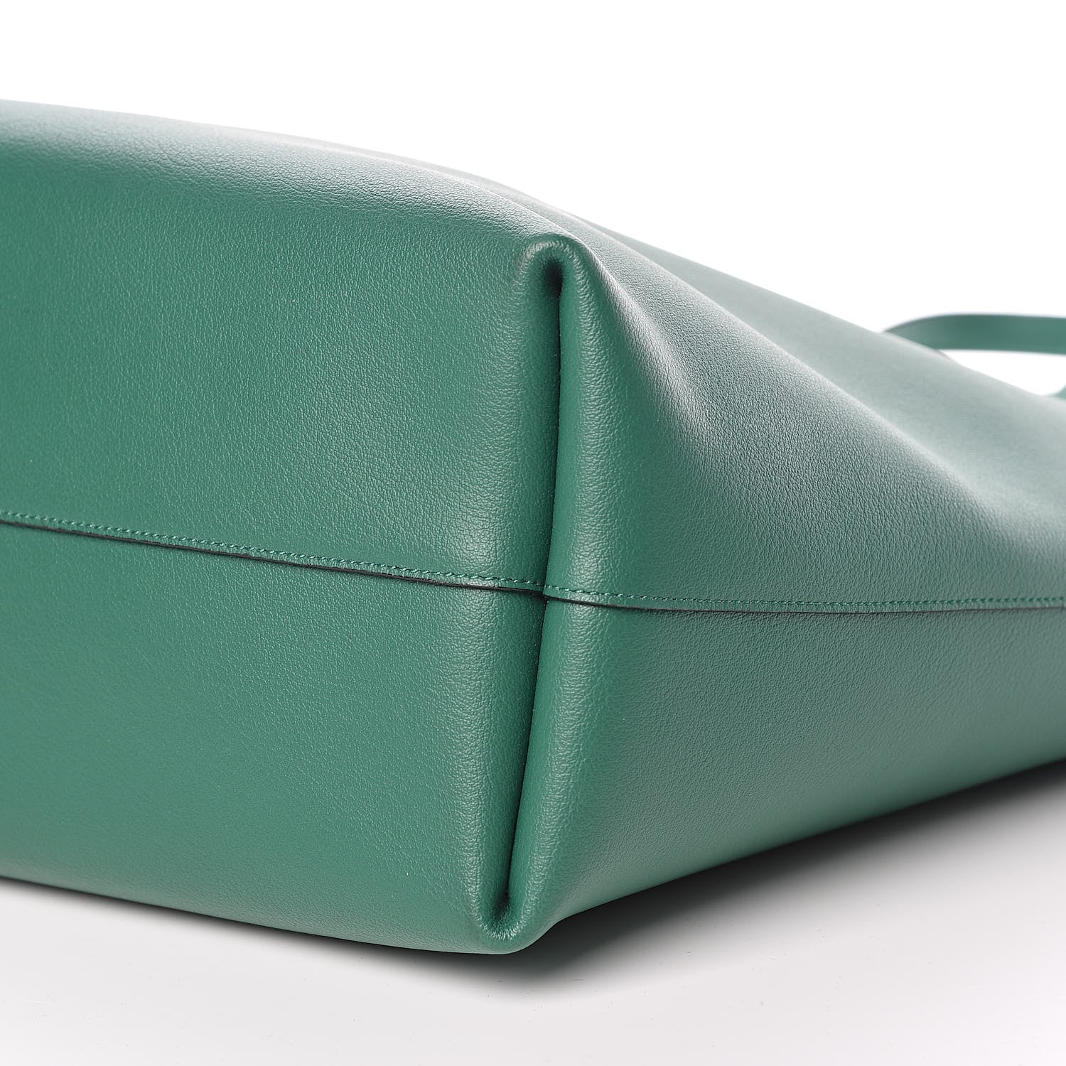 Saint Laurent Calfskin Large Shopping Tote Emerald Green 10 of 10