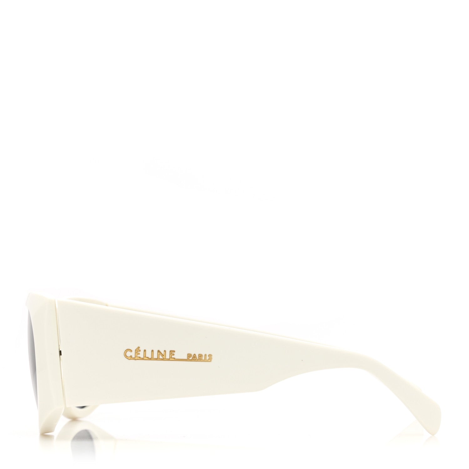 Celine Acetate Oval Sunglasses CL 400291 White 3 of 6